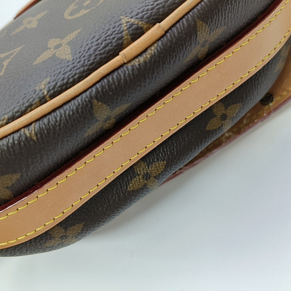 CROISSANT Monogram Coated Canvas Brown