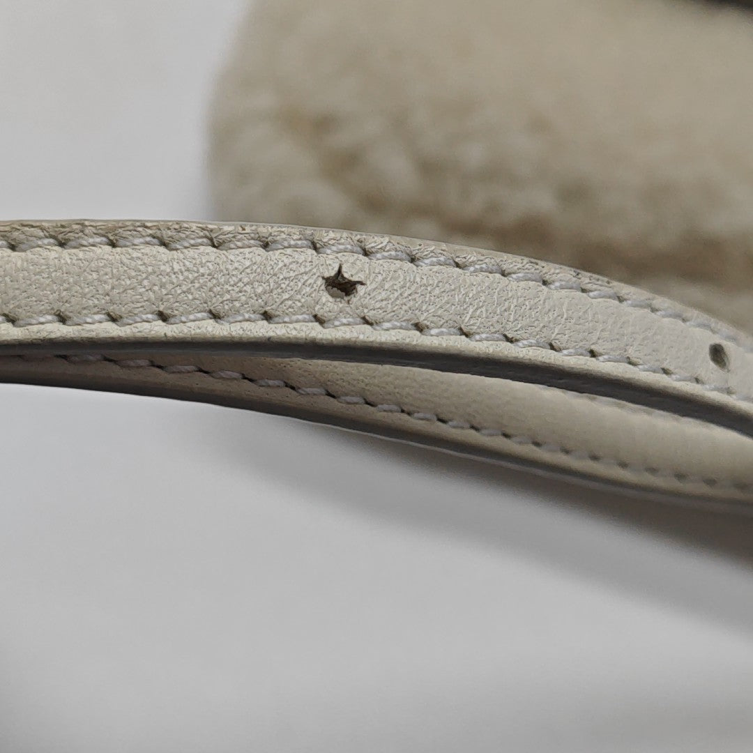 Sheepskin Shoulder Bag Beige