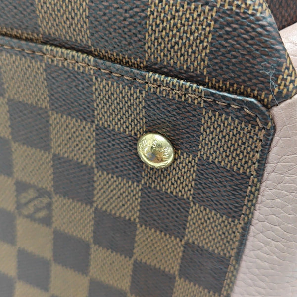 NORMANDY Damier Ebene Coated Canvas Brown