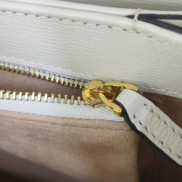 Horsebit 1955 Small Monogram Coated Canvas Beige