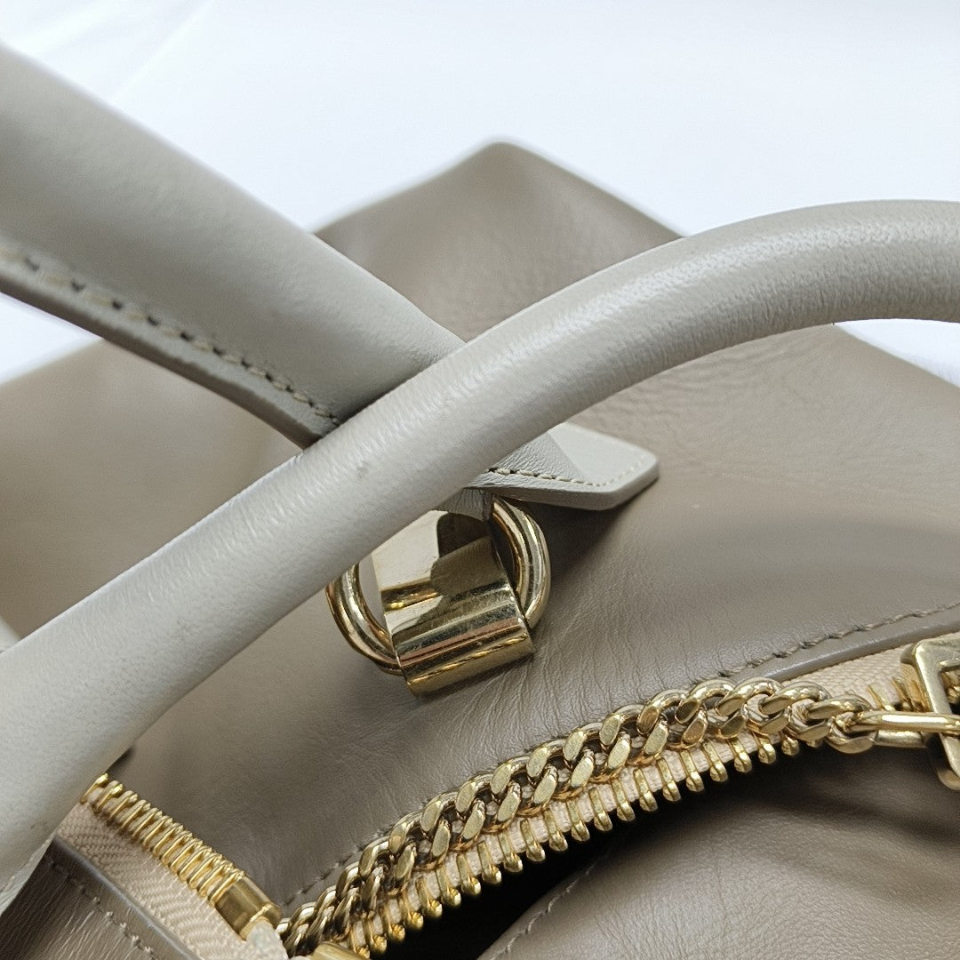 Calfskin Tote Bag Gray
