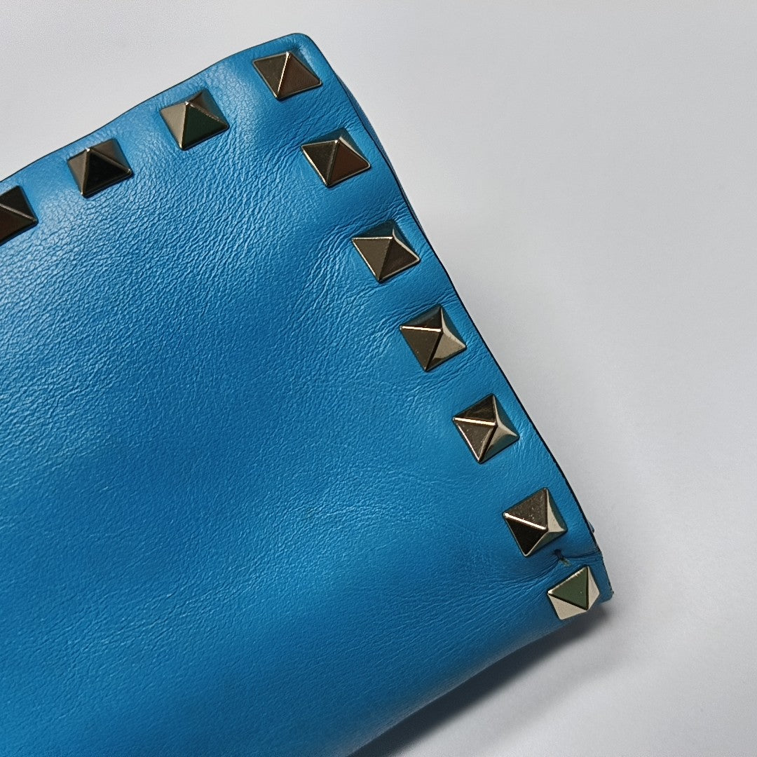 Rockstud Calfskin Blue