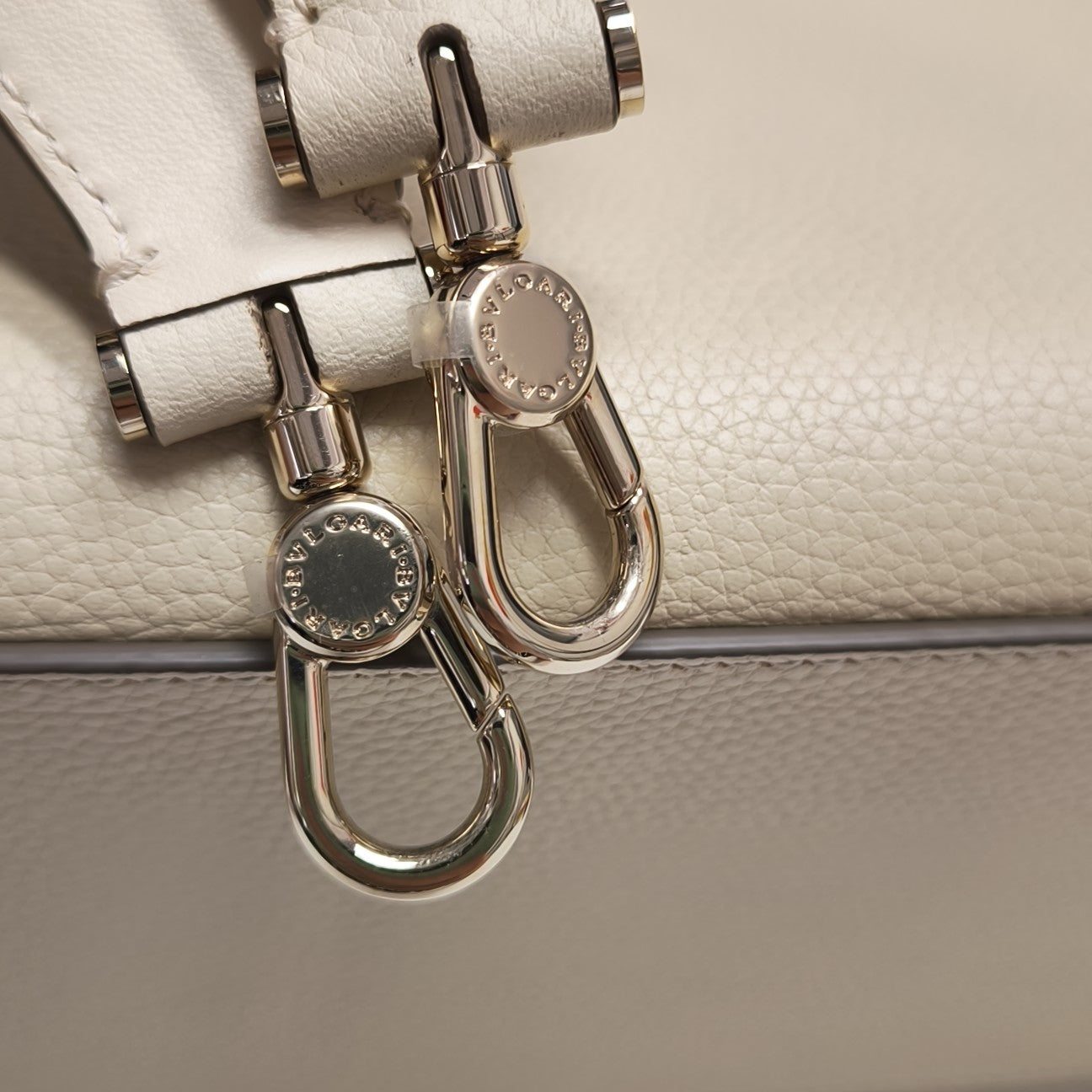 BVLGARI Calfskin Beige