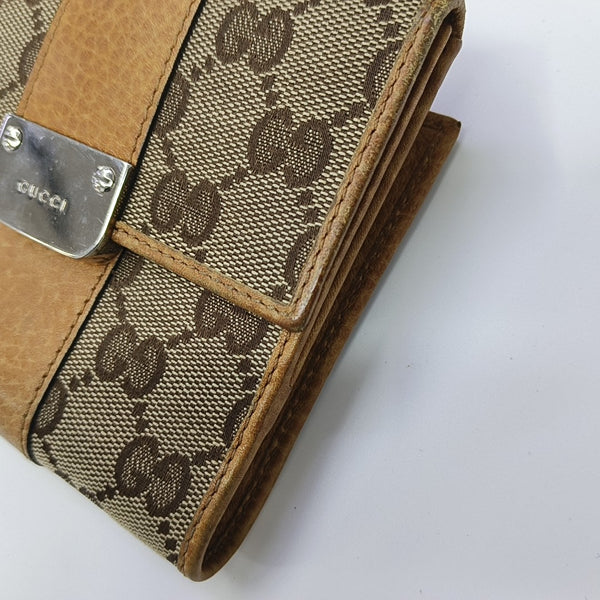 Monogram Canvas Wallet Brown