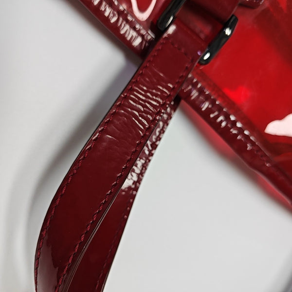 Plastic Tote Bag Red
