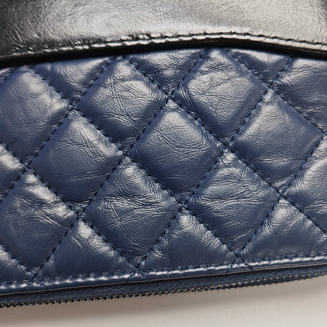 GABRIELLE Mini Quilted Calfskin Blue