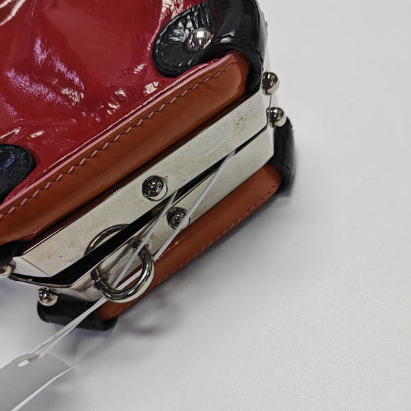 Patent Leather Shoulder Bag Red