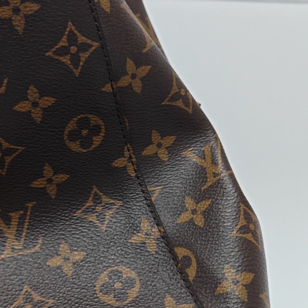 MONTAIGNE Monogram Coated Canvas Brown