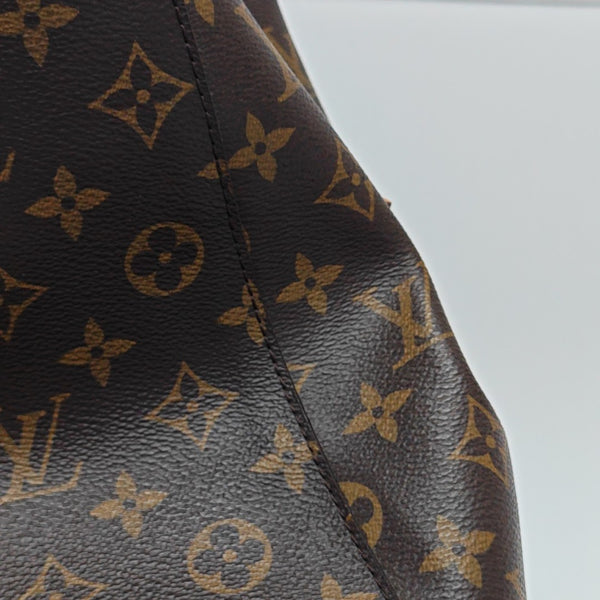 MONTAIGNE Monogram Coated Canvas Brown