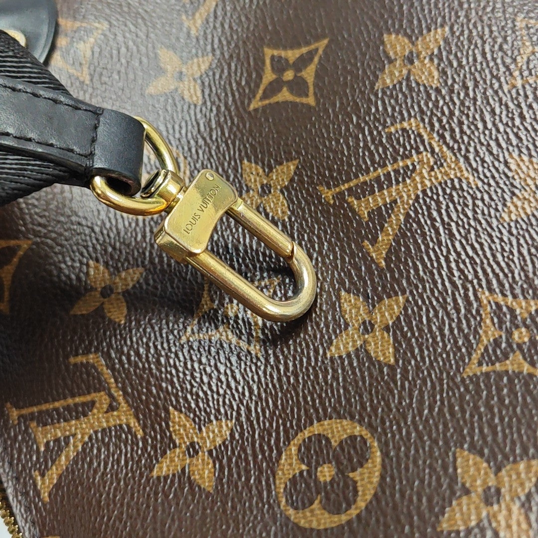 PETITE MALLE Monogram Coated Canvas Brown