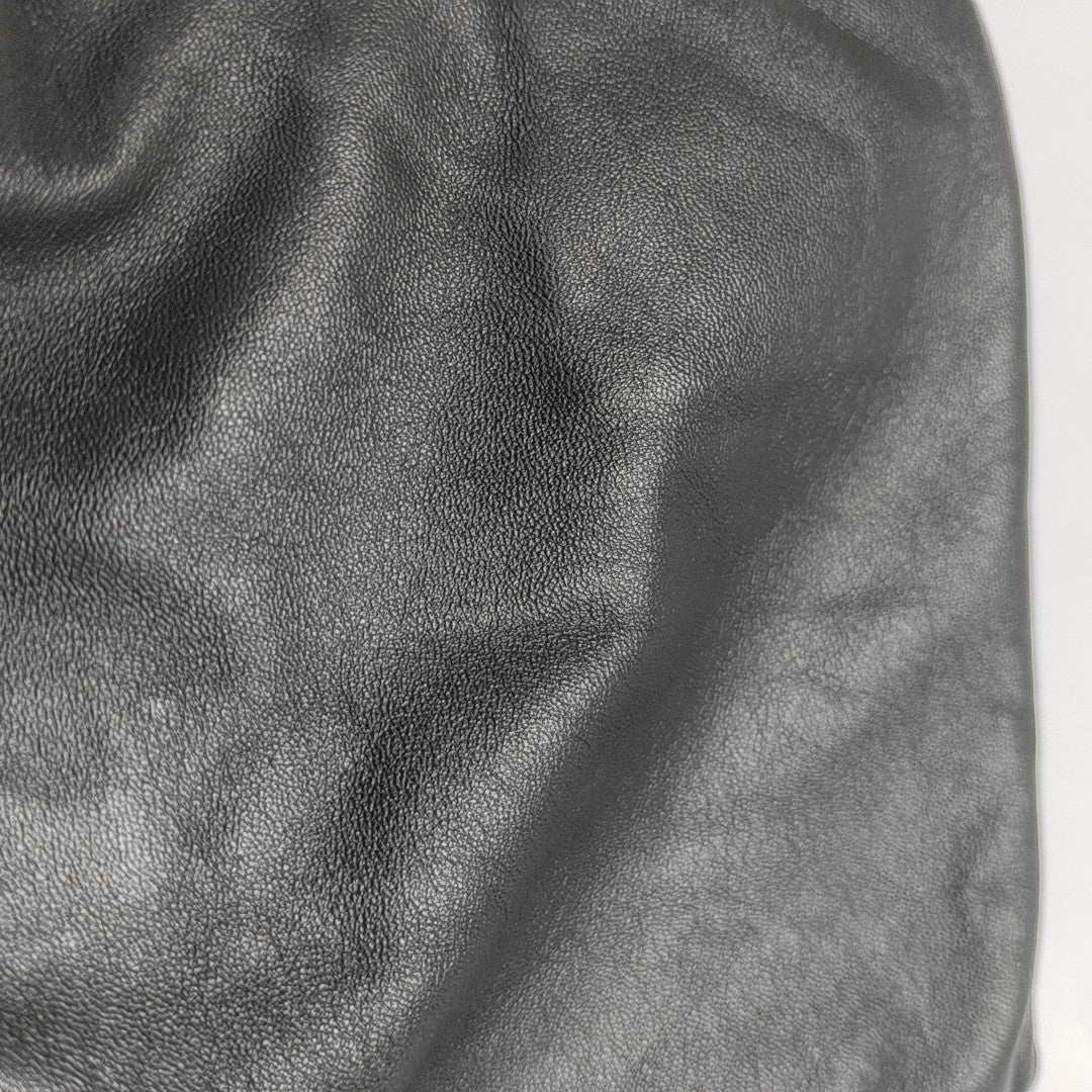 Calfskin Top Handle Bag Black