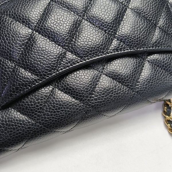 WOC Quilted Grained Calfskin Black