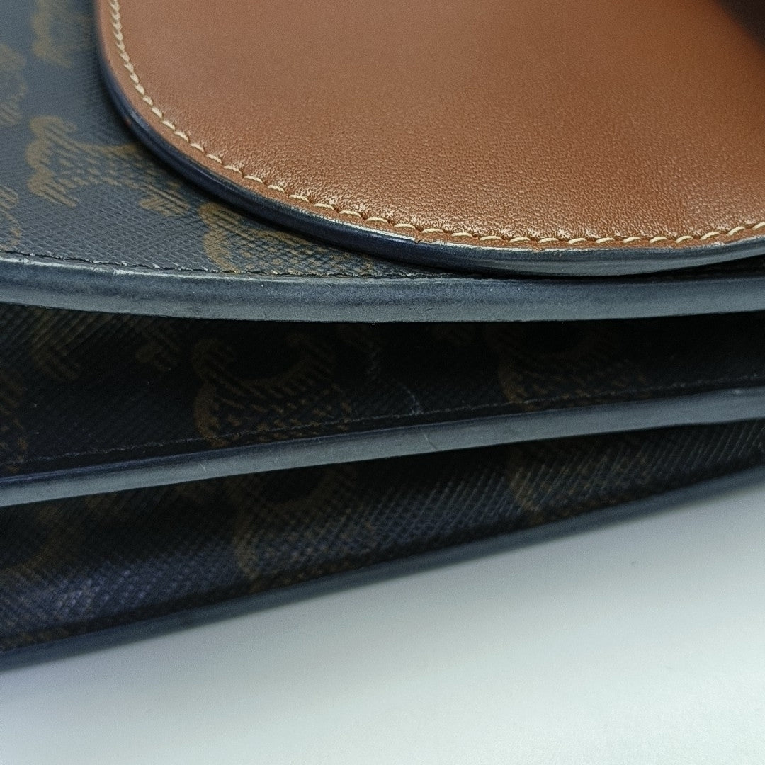 TRIOMPHE CANVAS Small Coated Canvas Brown