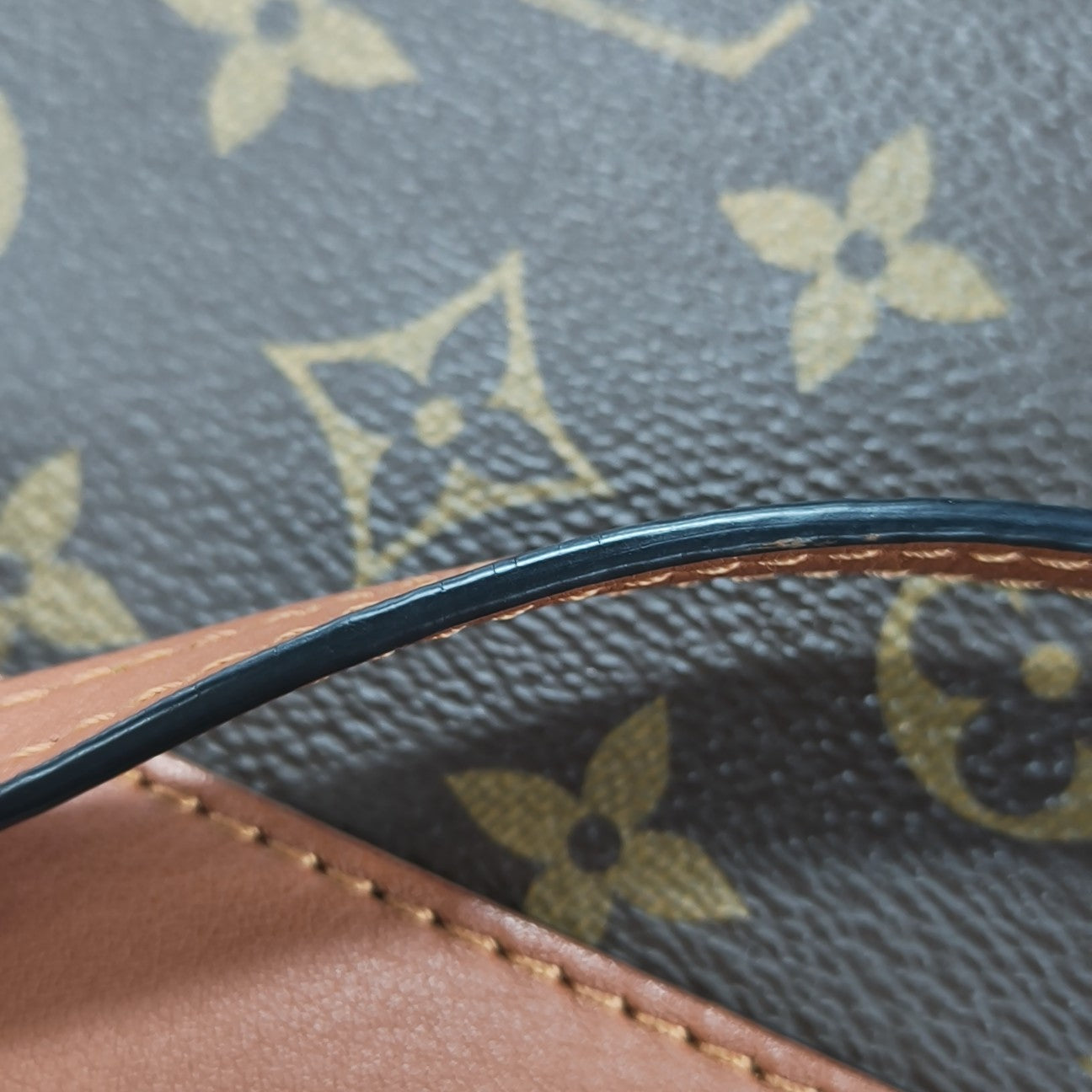LOCKY BB Monogram Coated Canvas Brown