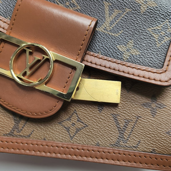 DAUPHINE Mini Monogram Coated Canvas Brown