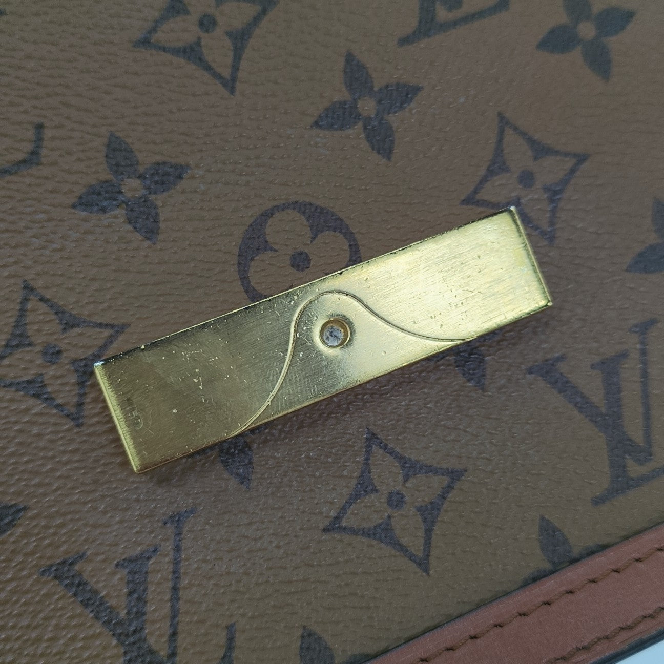 DAUPHINE MM Monogram Coated Canvas Brown