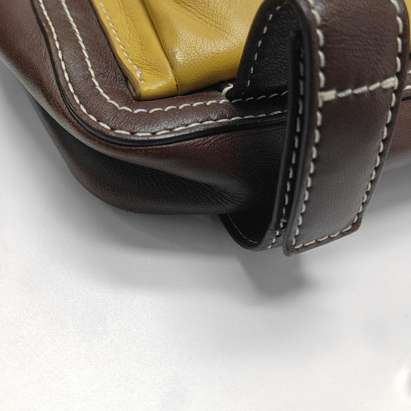 Quilted Calfskin Shoulder Bag Yellow