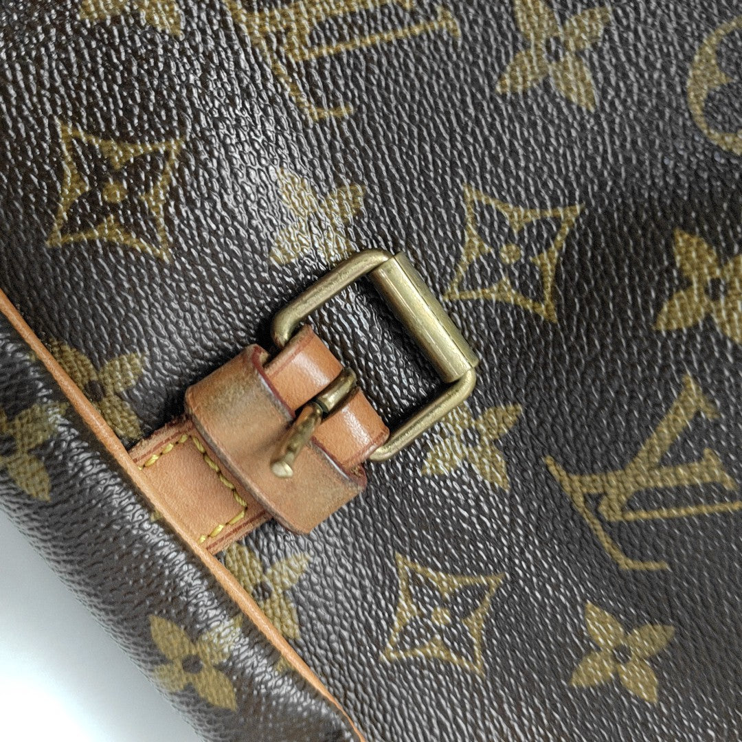 SAUMUR 30 Monogram Coated Canvas Brown