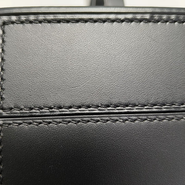 Calfskin Top Handle Bag Black