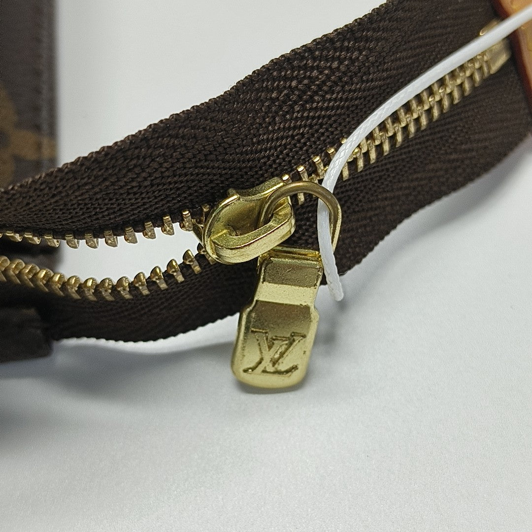 TOILET POCKET 19 Monogram Coated Canvas Brown