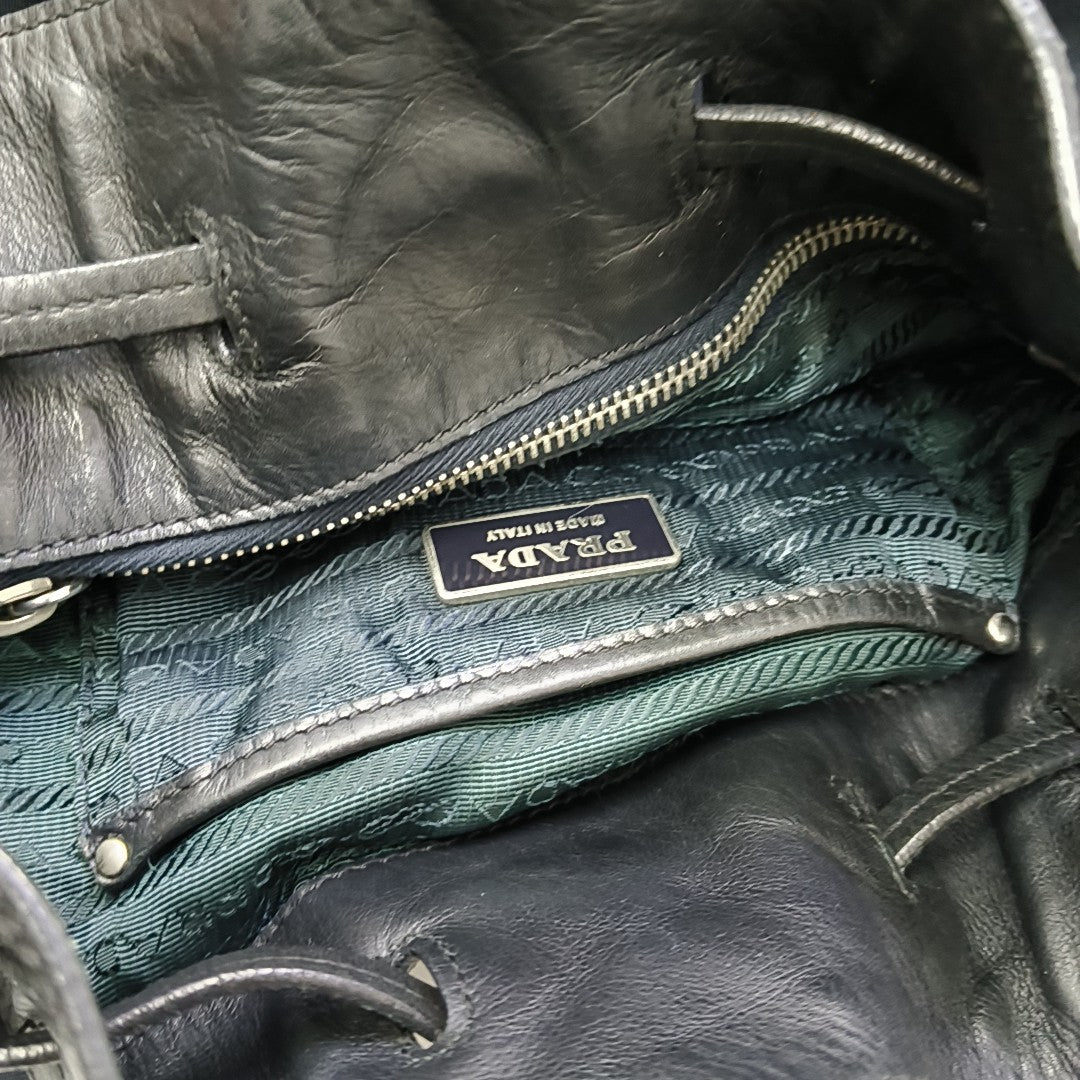 Nylon Shoulder Bag Blue