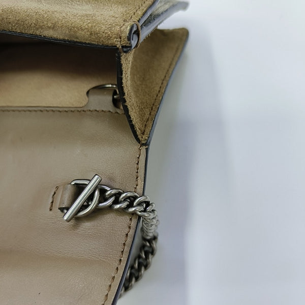 Dionysus Super Mini Monogram Coated Canvas Beige