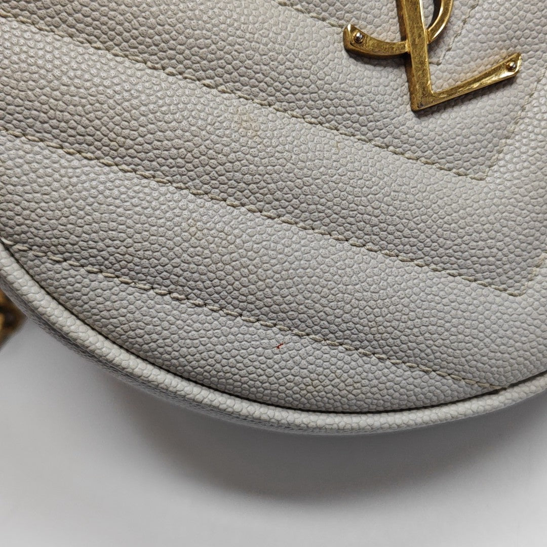 VINYLE Quilted Calfskin White