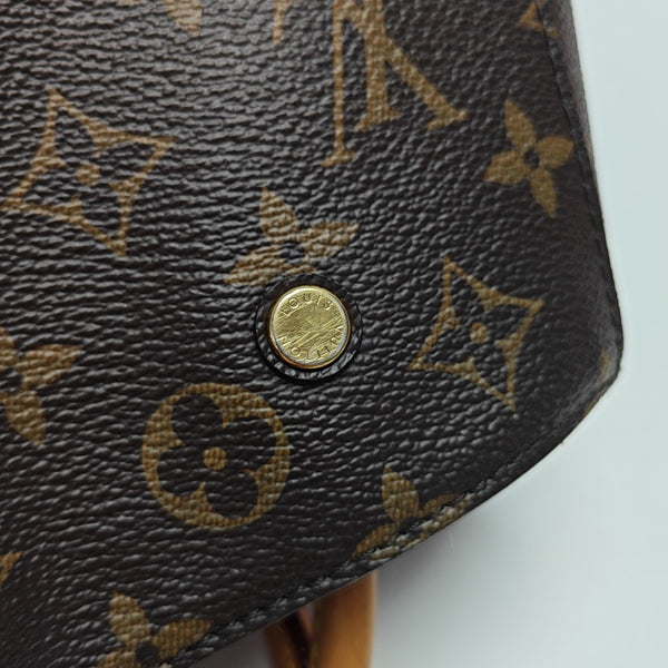MONTAIGNE Monogram Coated Canvas Brown