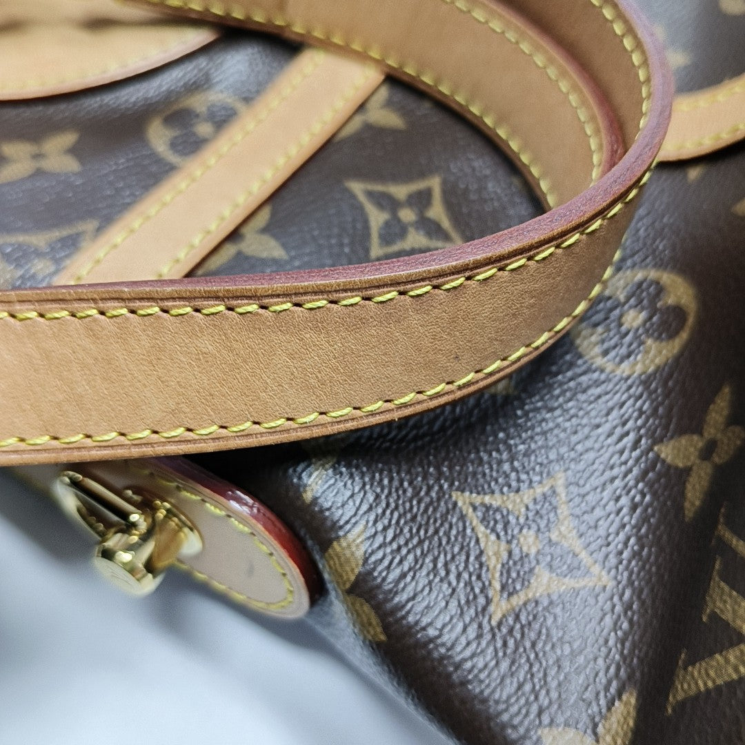 DUFFLE Monogram Coated Canvas Brown
