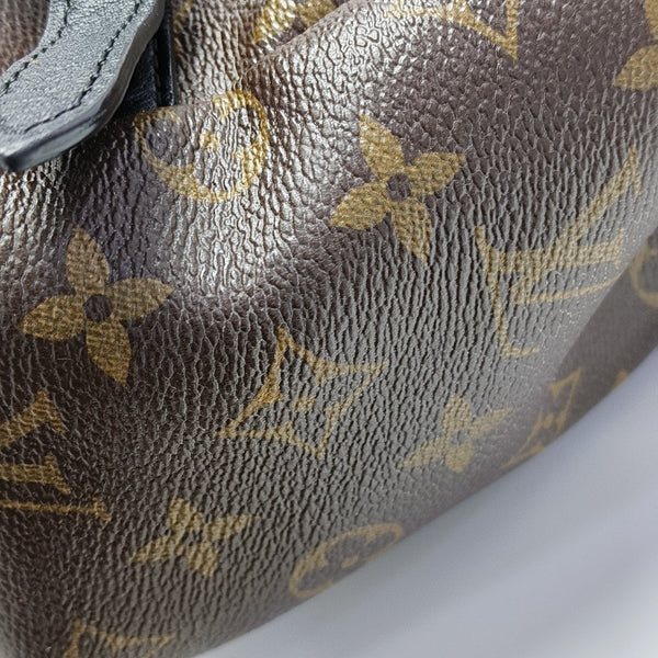 Monogram Coated Canvas Backpack Brown