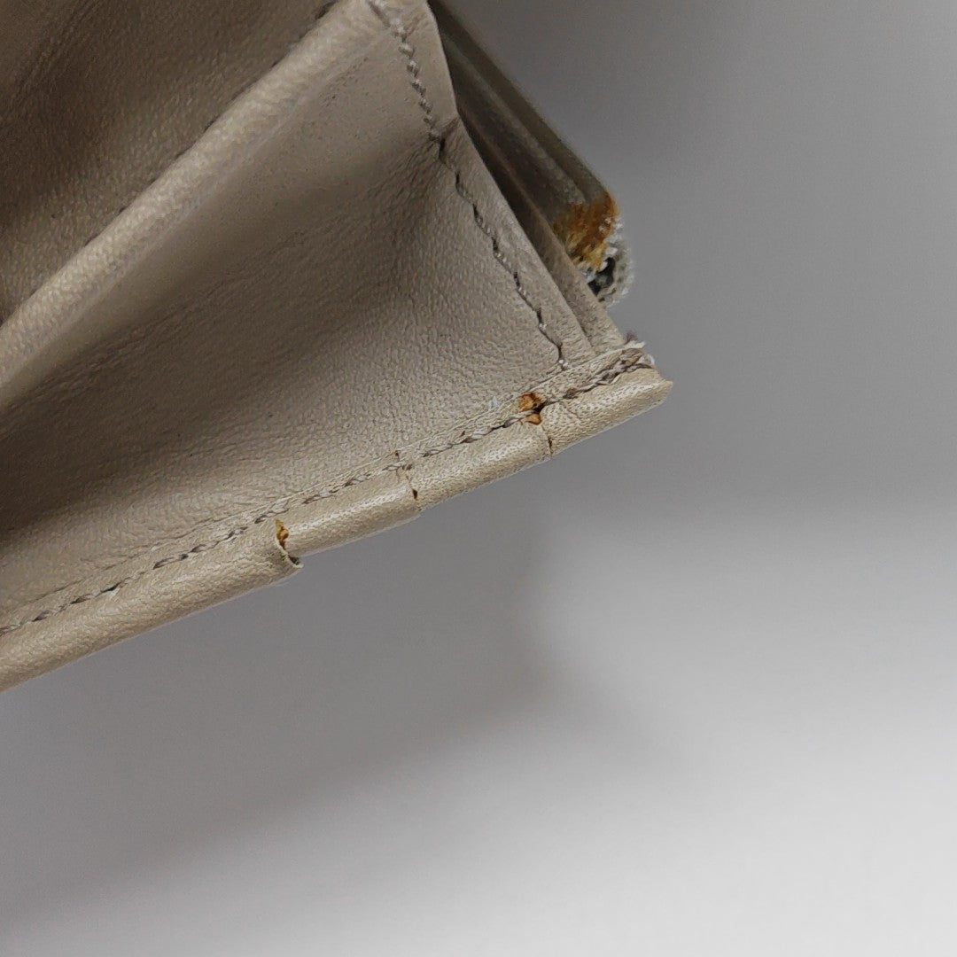 Coated Canvas Wallet Gray