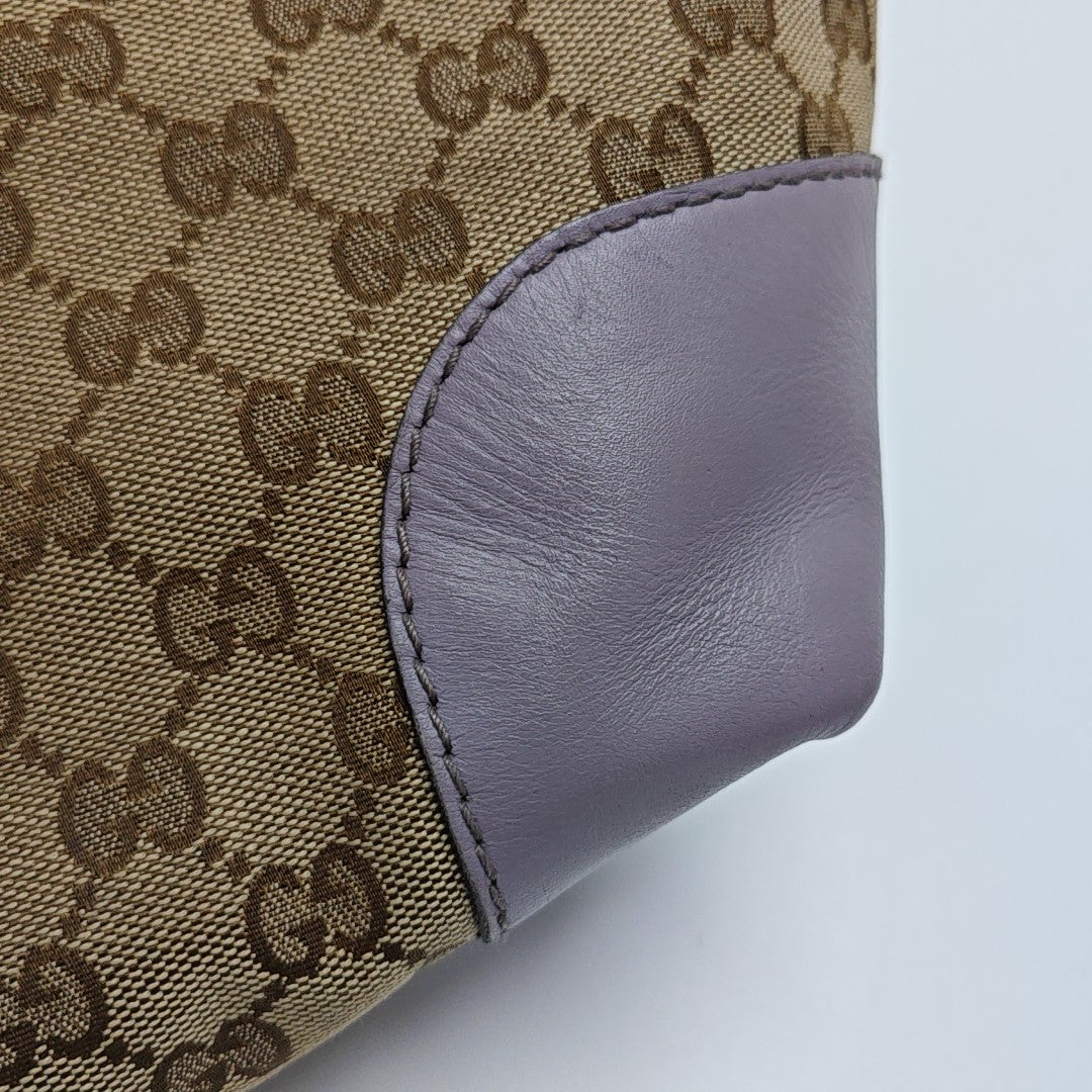 Monogram Canvas Tote Bag Brown