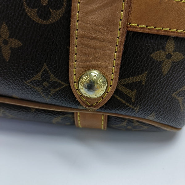 STRESA Monogram Coated Canvas Brown