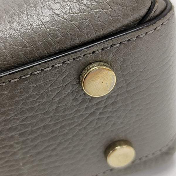 Interlocking G Large Calfskin Gray