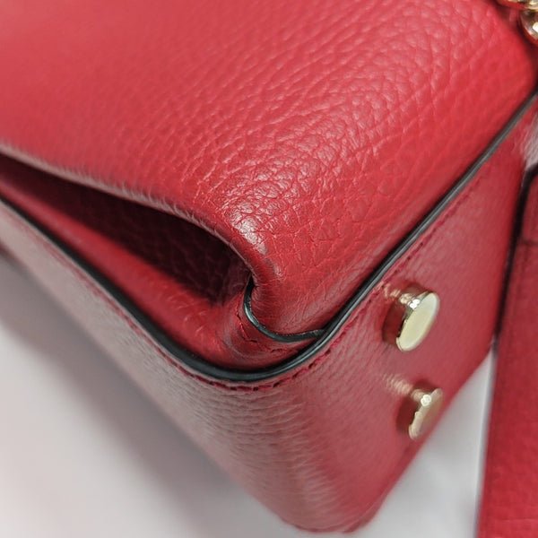 Interlocking G Large Calfskin Red