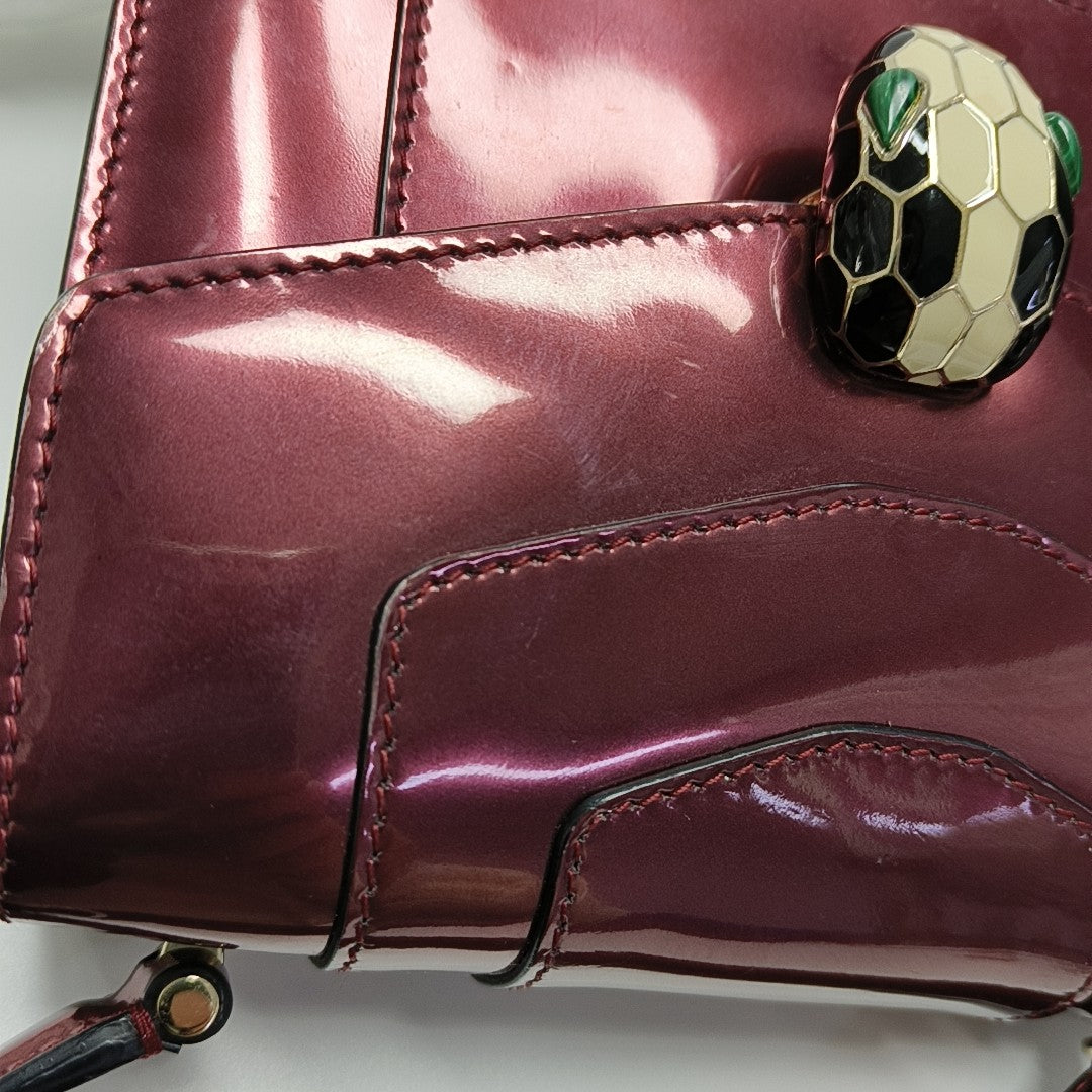 SERPENTI FOREVER Small Quilted Calfskin Red