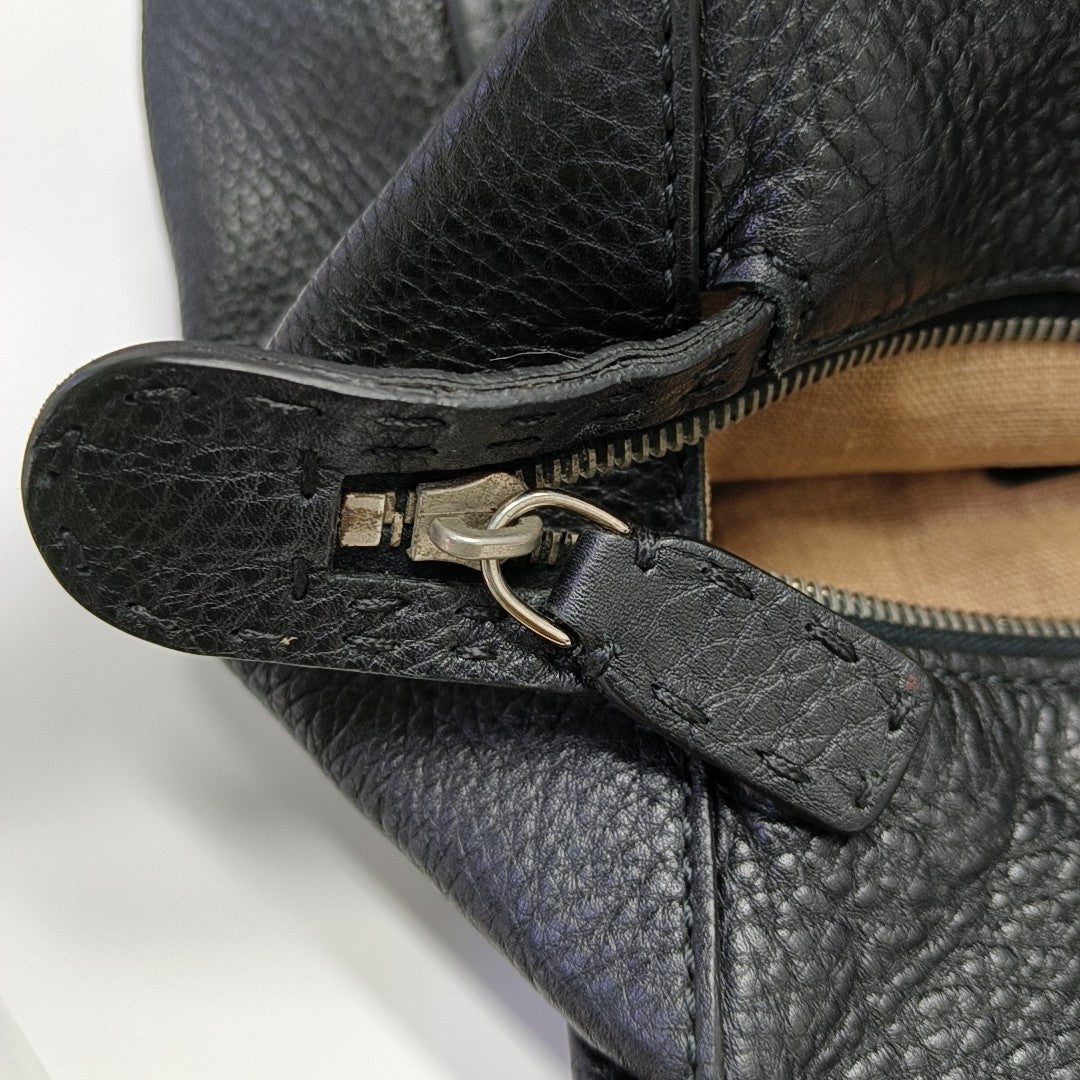 Calfskin Shoulder Bag Black