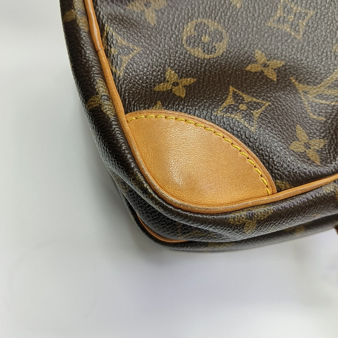 AMAZON Monogram Coated Canvas Brown