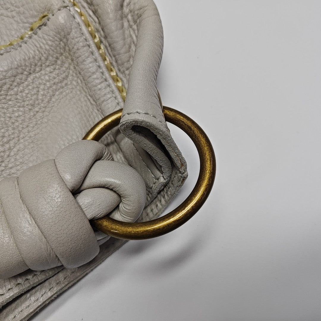 Lambskin Shoulder Bag White