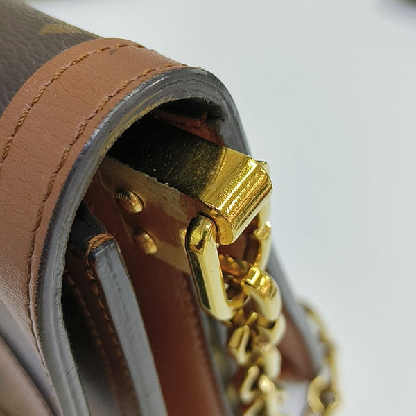 DAUPHINE MM Monogram Coated Canvas Brown