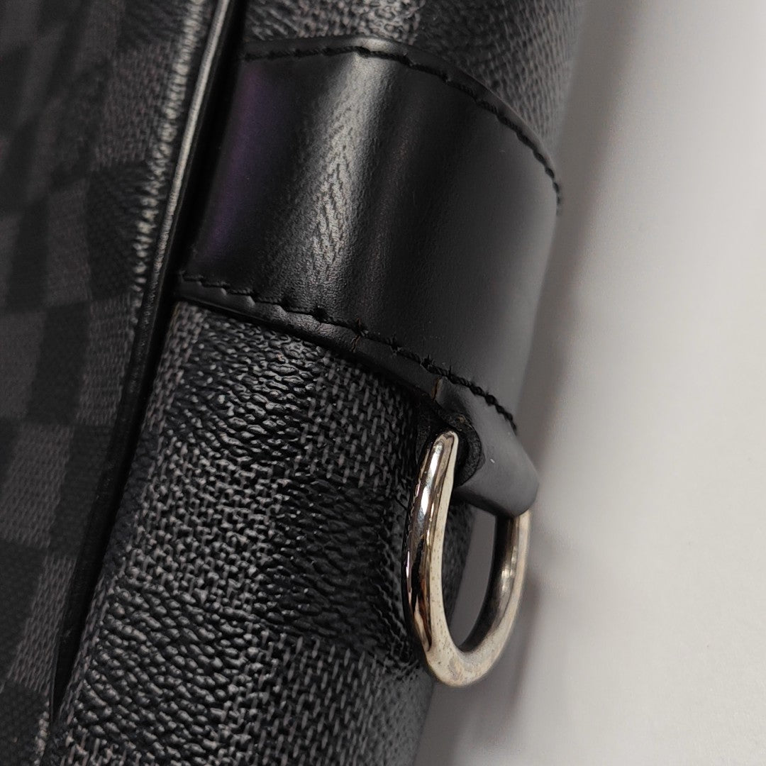 TADAO MM Damier Graphite Coated Canvas Gray