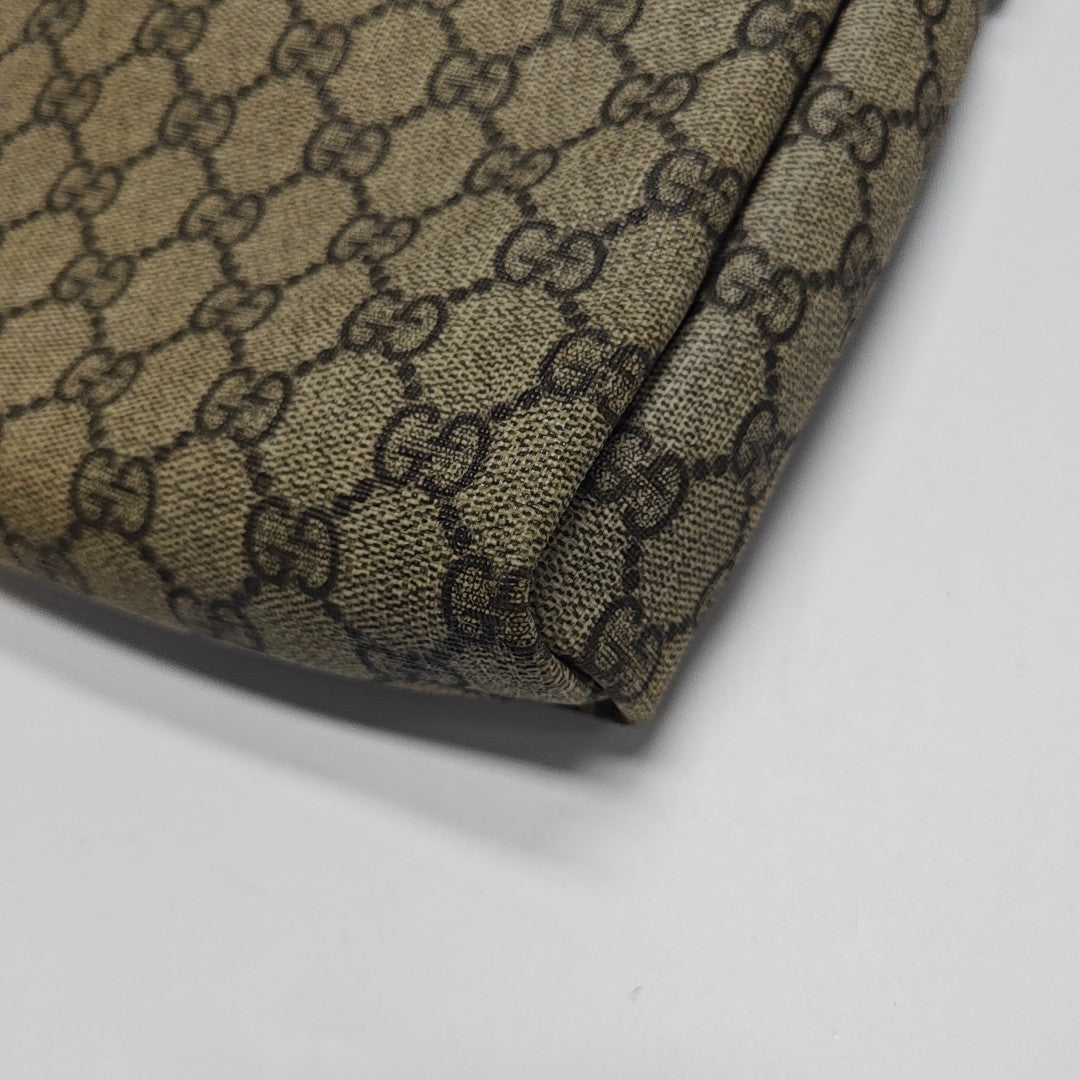 Monogram Coated Canvas Shoulder Bag Beige