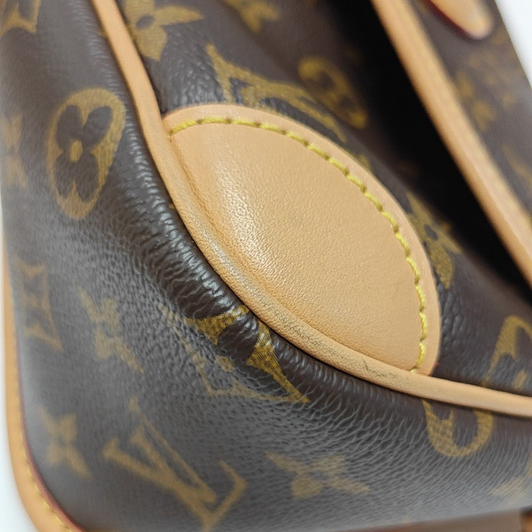 DIANE Monogram Coated Canvas Brown
