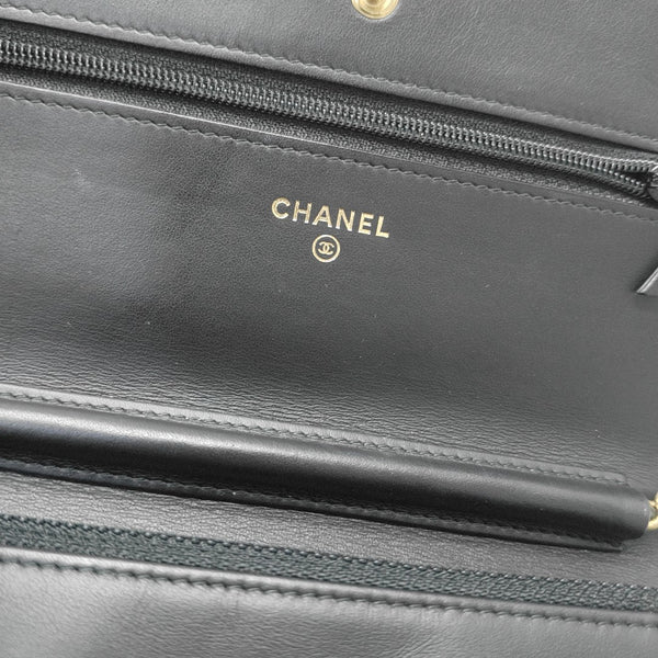 2.55 WOC Quilted Calfskin Black