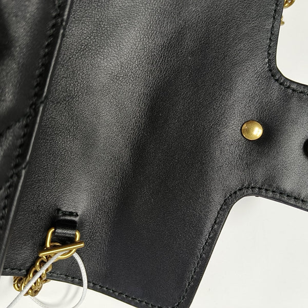 GG Marmont Mini Quilted Calfskin Black