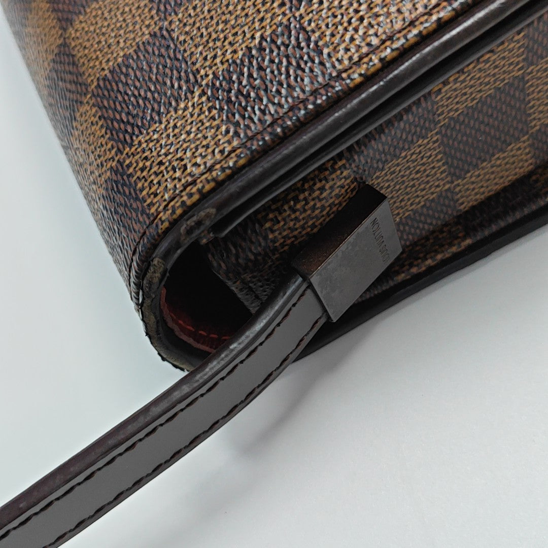 TRIBECA Damier Ebene Coated Canvas Brown