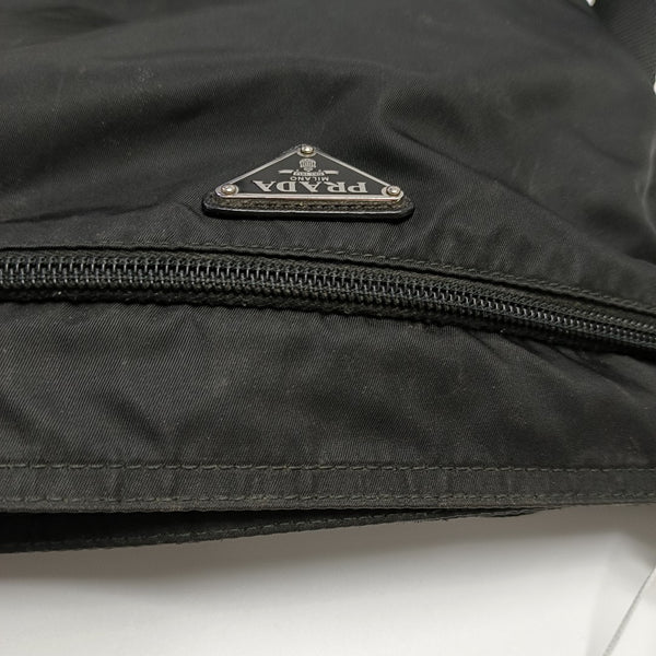 Nylon Shoulder Bag Black