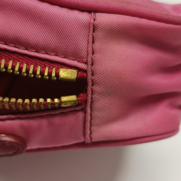 Nylon Shoulder Bag Red