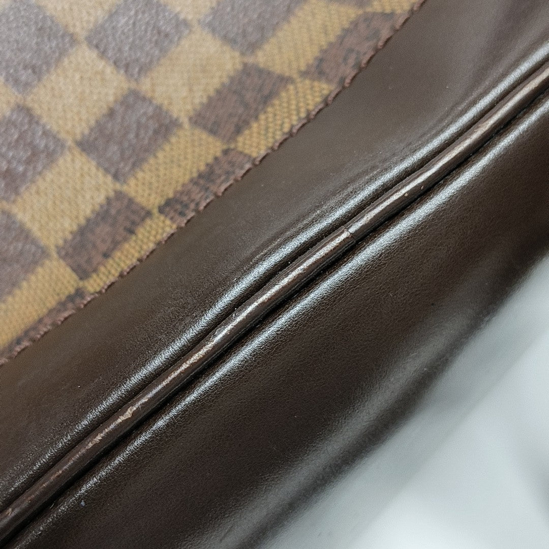 SOHO Damier Ebene Coated Canvas Brown