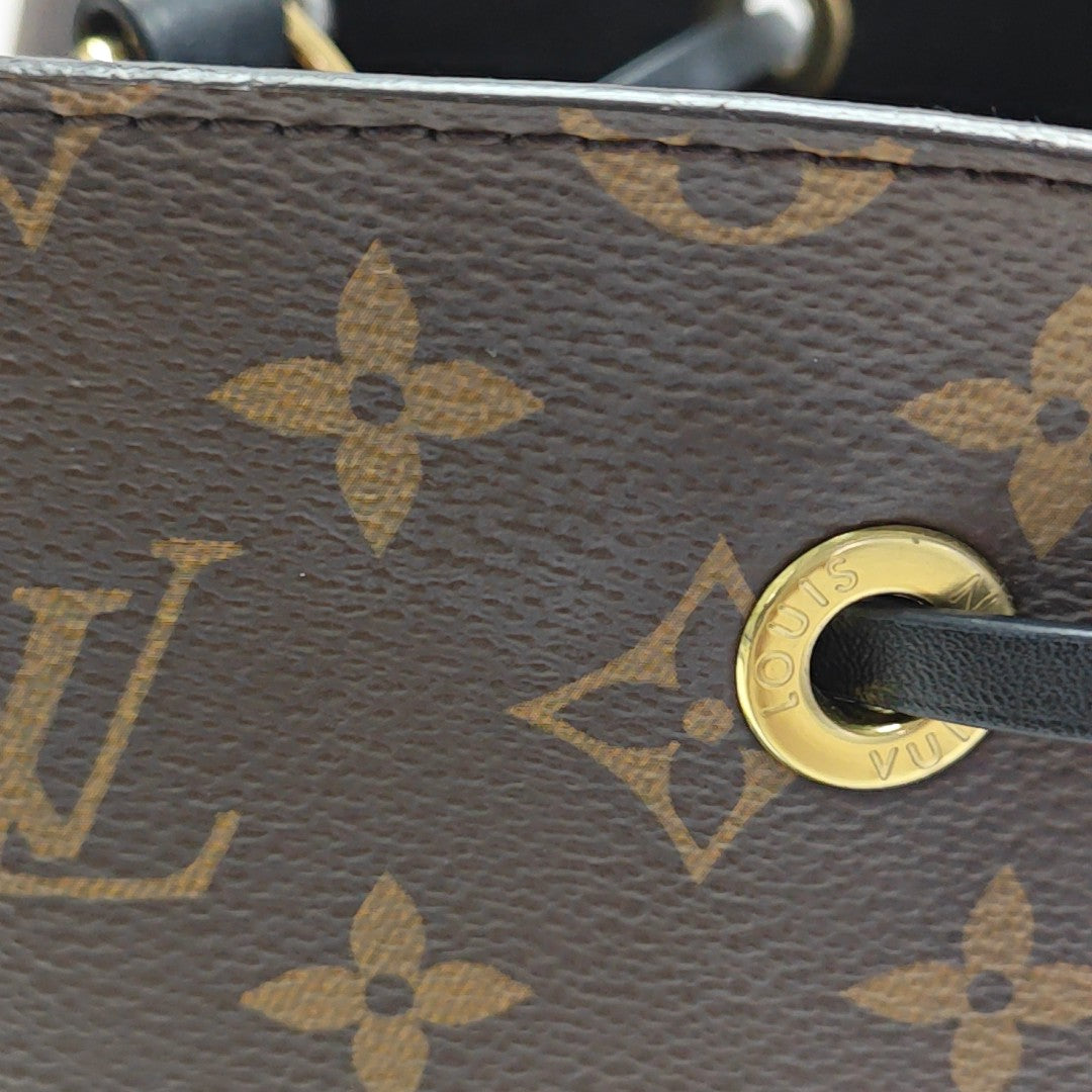 NÉONOÉ MM Monogram Coated Canvas Brown